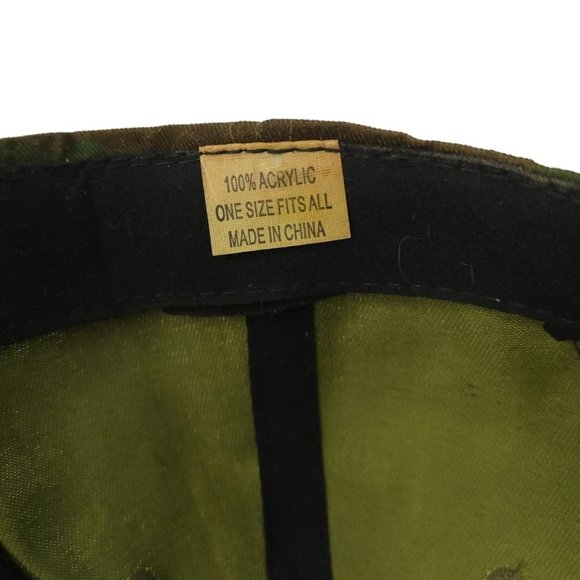 Vintage Camouflage Eagle Flag Mesh Strapback Trucker Hat Baseball Cap 3D Patch - Picture 11 of 13